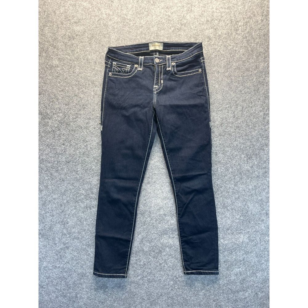 Big Star Jeans Women's 28 Alex‎ Skinny Dark Blue Stretch Denim Mid Rise